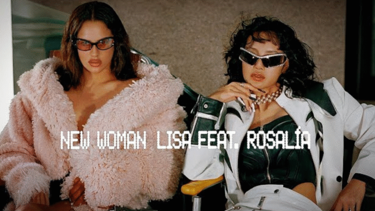 Lisa e Rosalía em divulgação de "New Woman"