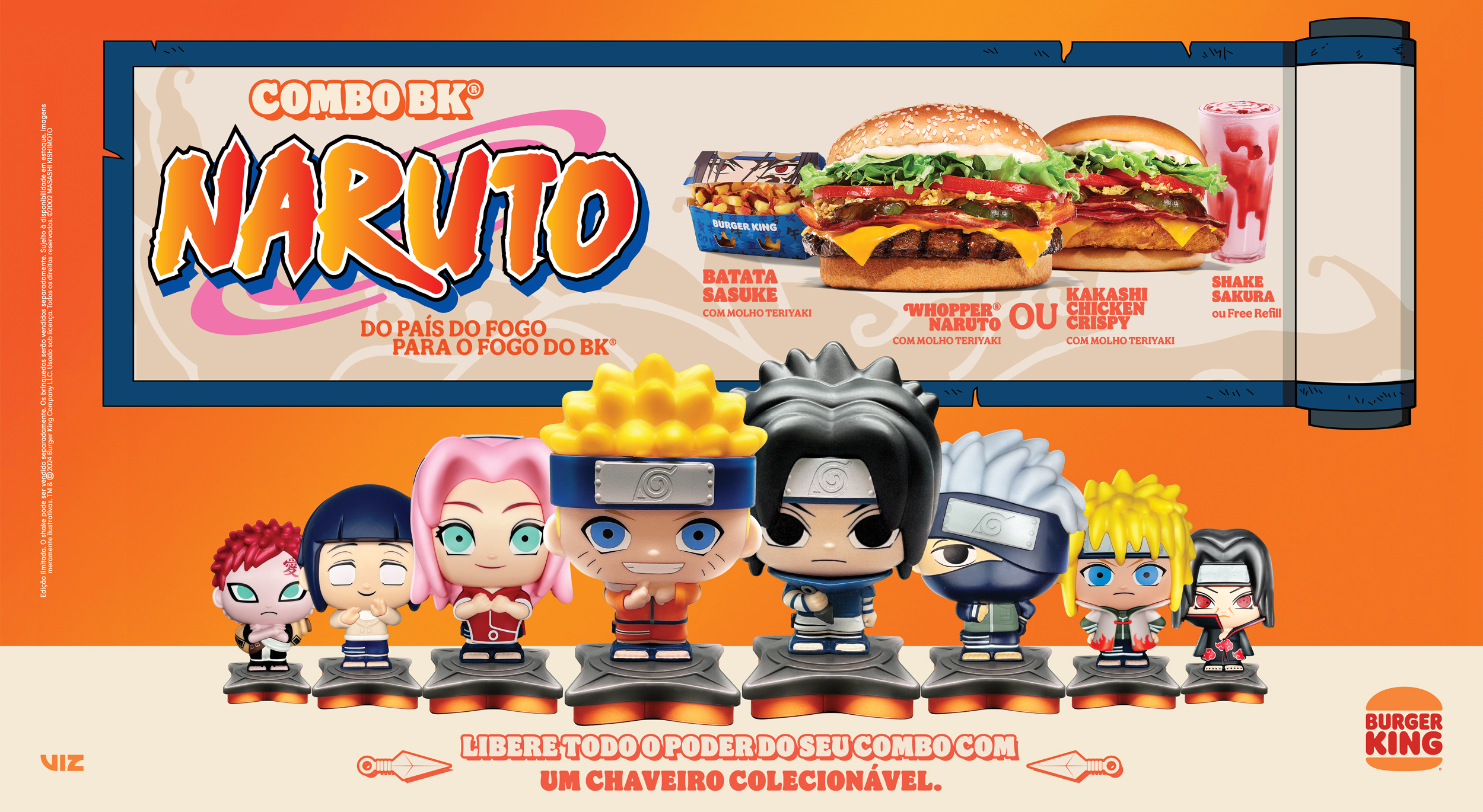 Burger King® lança combo exclusivo inspirado em Naruto