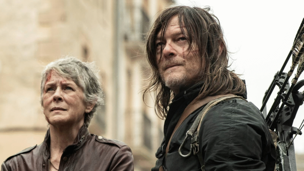 Norman Reedus & Melissa McBride - "The Walking Dead: Daryl Dixon" / Reprodução AMC+