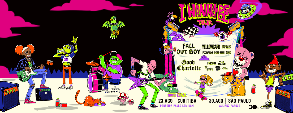 I Wanna Be Tour | Atenção, Emos! Cronograma completo de shows em São Paulo e Curitiba