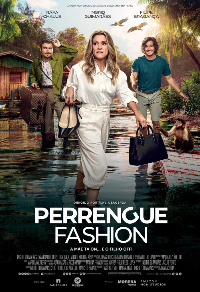 Pôster Oficial de 'Perrengue Fashion' com Ingrid Guimarães, Rafa Chalub e Filipe Bragança