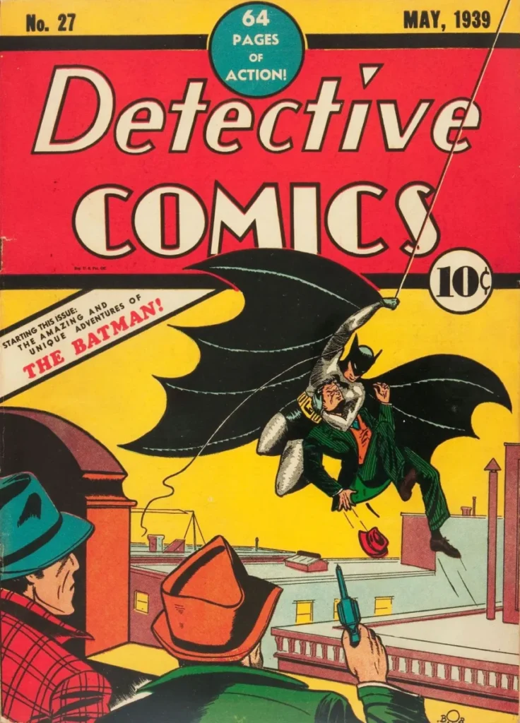 Primeira aparição do Batman na Detective Comics #27