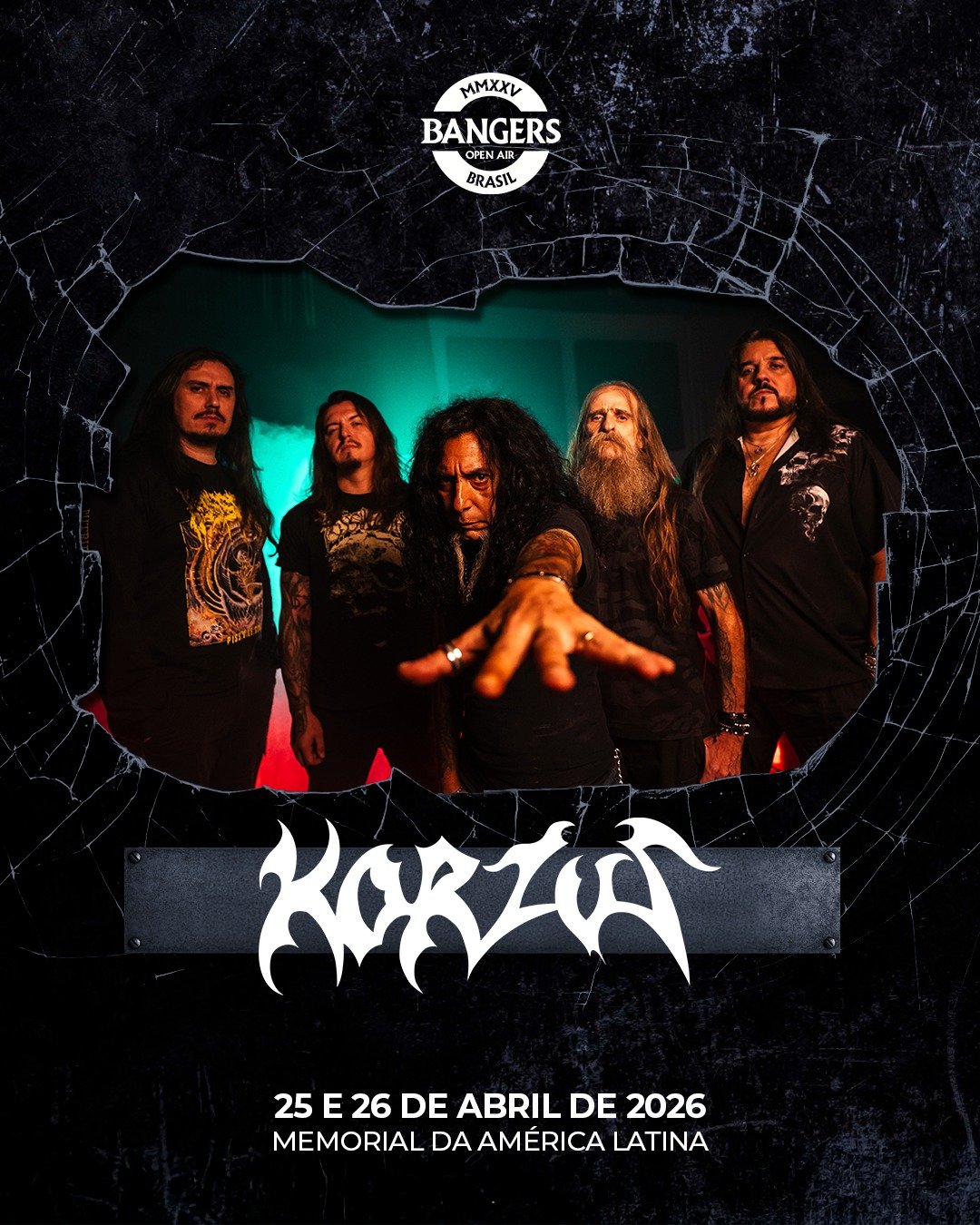 Korzus, banda anunciada como uma das atrações do Bangers Open Air