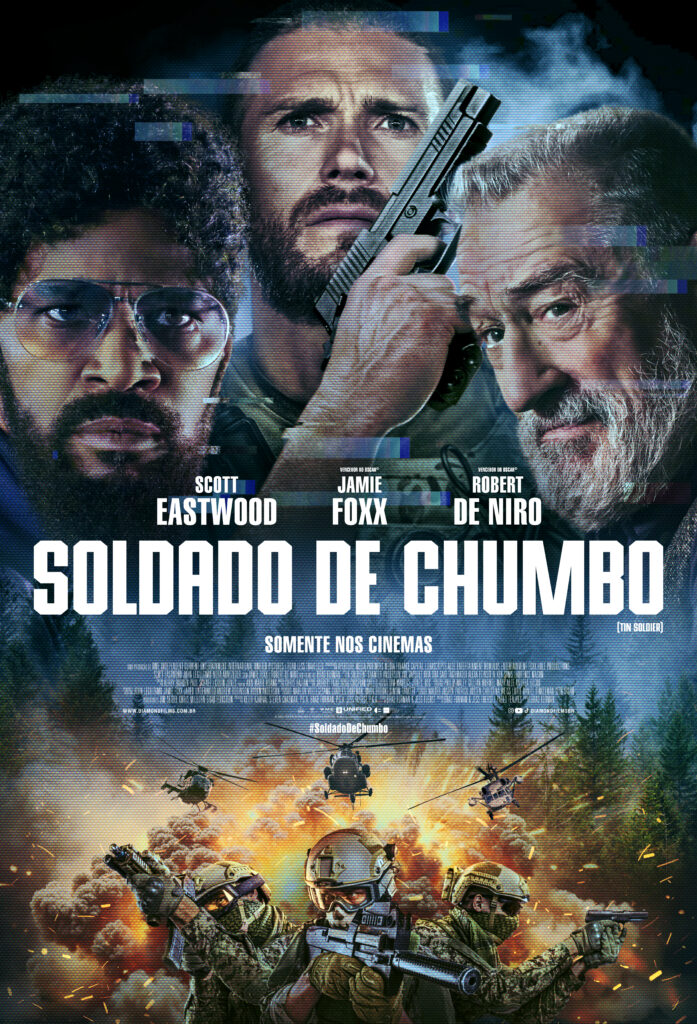 Pôster Oficial de 'Soldado de Chumbo', com Scott Eastwood, Robert De Niro e Jamie Foxx