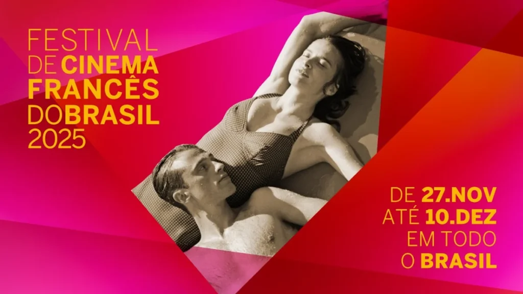 Banner da 16ª edição do Festival de Cinema Francês no Brasil em 2025