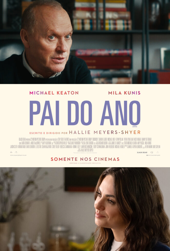 Pôster Oficial de 'Pai do Ano' com Michael Keaton e Mila Kunis