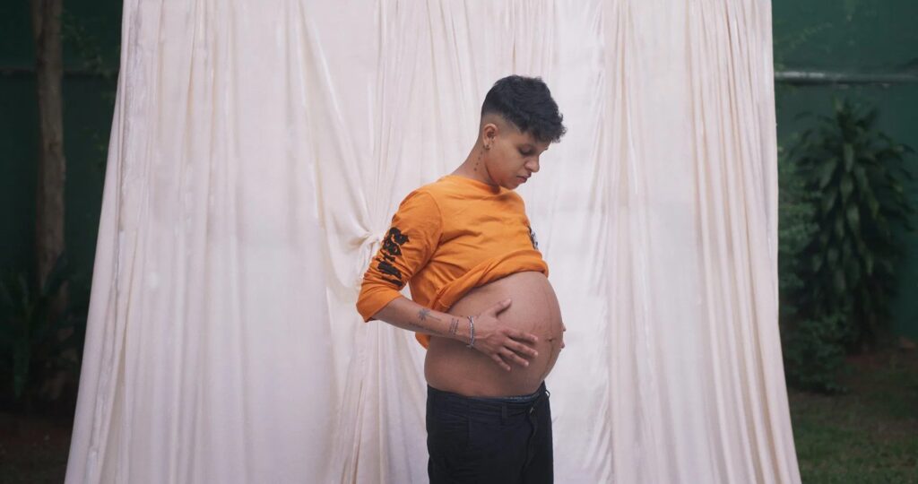 Lourenzo Gabriel com o filho Apolo