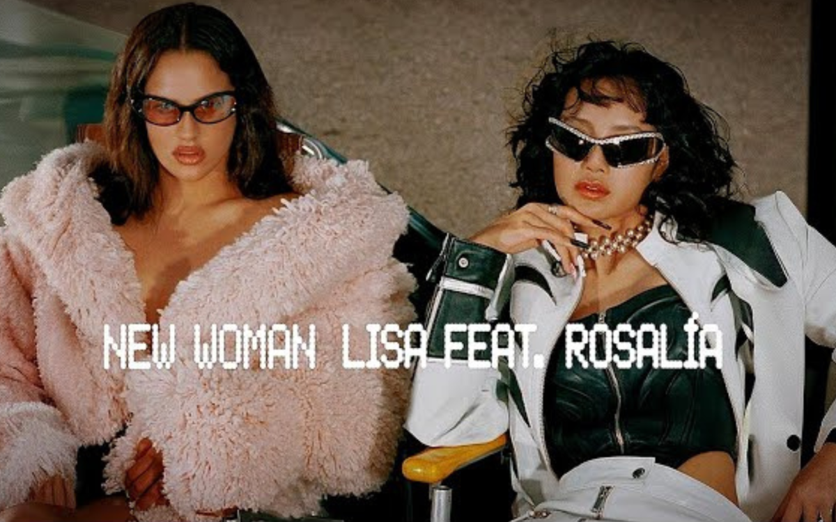 Lisa e Rosalía em divulgação de "New Woman"