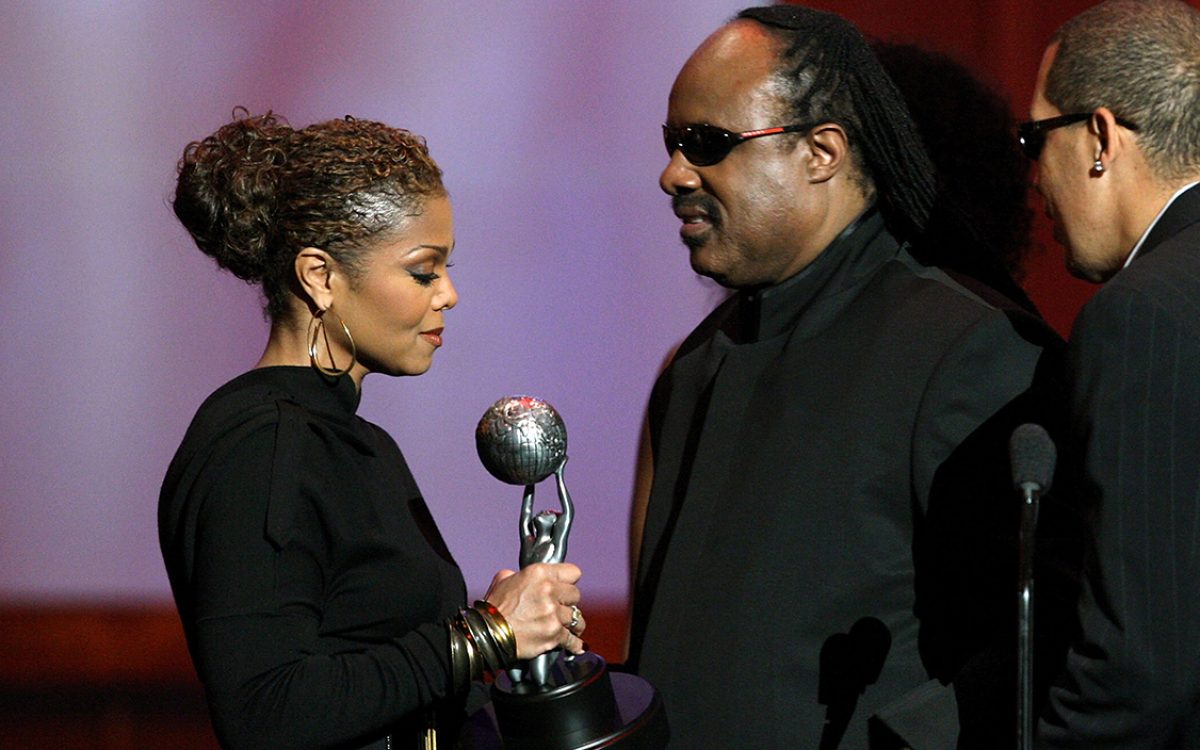 Janet Jackson e Stevie Wonder.